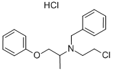 フェノキシベンズアミン塩酸塩 化学構造式