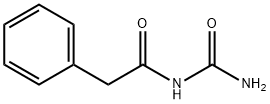 1-(フェニルアセチル)尿素 化学構造式