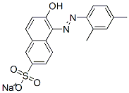 5-[(2,4-ジメチルフェニル)アゾ]-6-ヒドロキシ-2-ナフタレンスルホン酸ナトリウム 化学構造式