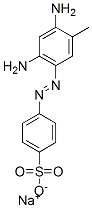 2',4'-ジアミノ-5'-メチルアゾベンゼン-4-スルホン酸ナトリウム 化学構造式
