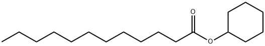 ドデカン酸シクロヘキシル 化学構造式