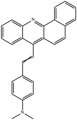 7-[p-(ジメチルアミノ)スチリル]ベンゾ[c]アクリジン 化学構造式