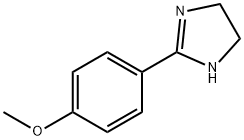 2-(4-メトキシフェニル)-2-イミダゾリン 化学構造式