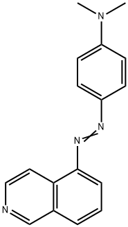5-[(p-ジメチルアミノフェニル)アゾ]イソキノリン 化学構造式