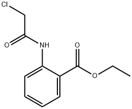 2-(2-氯乙烷酰基氨基)苯甲酸乙酯 结构式