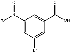 3-ブロモ-5-ニトロ安息香酸 化学構造式