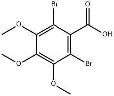 2,6-dibromo-3,4,5-trimethoxy-benzoic acid 结构式