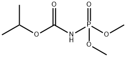 N-(ジメトキシホスフィニル)カルバミド酸イソプロピル 化学構造式