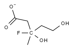 3-fluoromevalonate 结构式