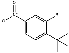 1-(叔丁基)-2-溴-4-硝基苯 结构式