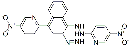 1-(5-nitropyridin-2-yl)-2-[4-(5-nitropyridin-2-yl)diazenylnaphthalen-1 -yl]hydrazine 结构式