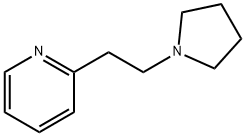2-(2-ピロリジノエチル)ピリジン 化学構造式