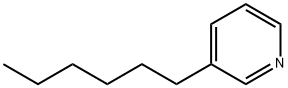 3-ヘキシルピリジン 化学構造式