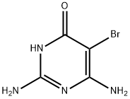 2,6-ジアミノ-5-ブロモピリミジン-4(1H)-オン 化学構造式