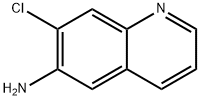 7-氯喹啉-6-胺 结构式