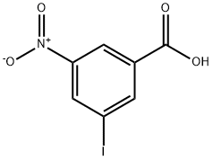 3-ヨード-5-ニトロ安息香酸 化学構造式