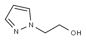 2-(1H-ピラゾール-1-イル)エタノール 化学構造式