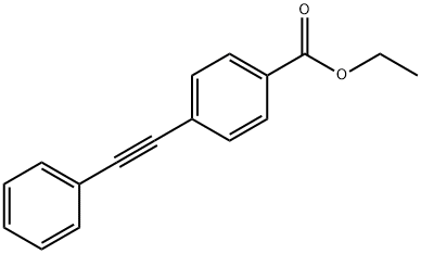 4-(フェニルエチニル)安息香酸エチル 化学構造式