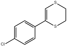 2-(4-chlorophenyl)-5,6-dihydro-1,4-dithiine Structure