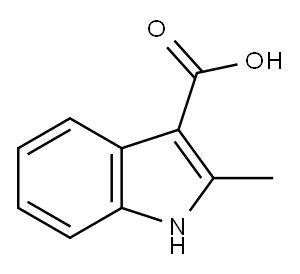 2-METHYL-1H-INDOLE-3-CARBOXYLIC ACID Structure