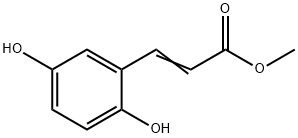 2,5-ジヒドロキシけい皮酸メチル 化学構造式