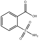 2-(アミノスルホニル)安息香酸 化学構造式