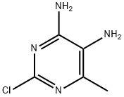 2-クロロ-6-メチルピリミジン-4,5-ジアミン 化学構造式