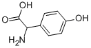 2-amino-2-(4-hydroxyphenyl)acetic acid Structure