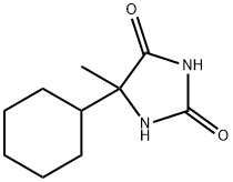 5-シクロヘキシル-5-メチルイミダゾリジン-2,4-ジオン 化学構造式