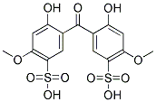 Disodium 3,3'-carbonylbis(4-hydroxy-6-methoxybenzenesulfonate) Struktur