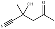 2-hydroxy-2-methyl-4-oxo-pentanenitrile 结构式
