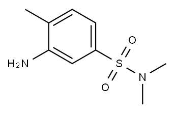 2-amino-N,N-dimethyltoluene-4-sulphonamide Structure