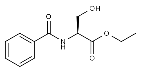 ethyl 2-benzamido-3-hydroxy-propanoate Structure