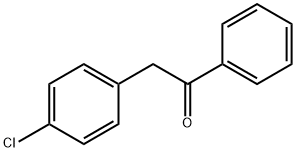 2-(4-クロロフェニル)アセトフェノン 化学構造式