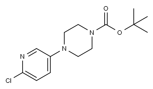 4-(6-氯-3-吡啶)- 1- 哌嗪羧酸 1,1-二甲基乙酯, 633283-53-1, 结构式
