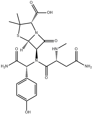 アスポキシシリン 化学構造式