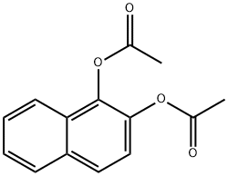 1,2-ナフタレンジオールジアセタート 化学構造式