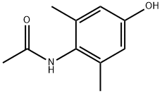 3,5-ジメチル-4-(アセチルアミノ)フェノール 化学構造式