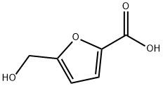 5-ヒドロキシメチル-2-フランカルボン酸 化学構造式