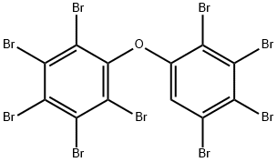 (2,3,4,5-テトラブロモフェニル)(ペンタブロモフェニル)エーテル 化学構造式