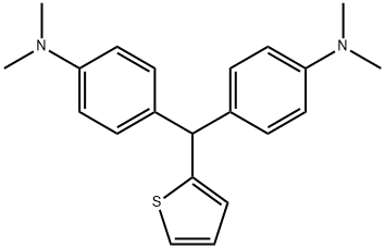 4-[(4-dimethylaminophenyl)-thiophen-2-yl-methyl]-N,N-dimethyl-aniline 结构式