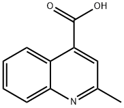 2-甲基喹啉-4-甲酸, 634-38-8, 结构式
