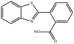 2-(1,3-ベンゾチアゾール-2-イル)安息香酸 化学構造式