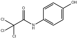 2,2,2-トリクロロ-4'-ヒドロキシアセトアニリド 化学構造式