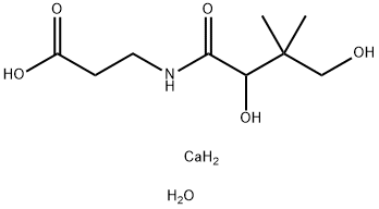 泛酸钙单水合物, 63409-48-3, 结构式