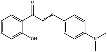 4-(ジメチルアミノ)-2'-ヒドロキシカルコン 化学構造式