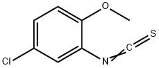5-氯-2-甲氧基苯基异硫氰酸酯 结构式