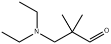 3-(ジエチルアミノ)-2,2-ジメチルプロパナール 化学構造式