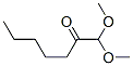 1,1-ジメトキシヘプタン-2-オン 化学構造式