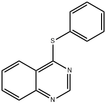 4-(フェニルチオ)キナゾリン 化学構造式